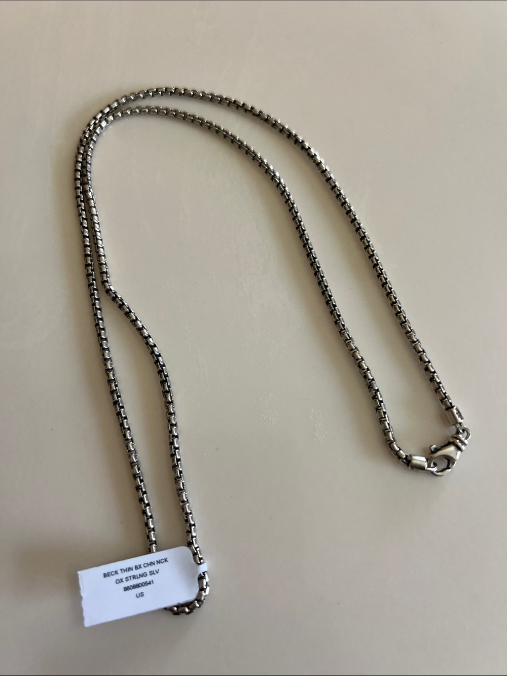 Kendra Scott Silver-Tone Box Chain Necklace